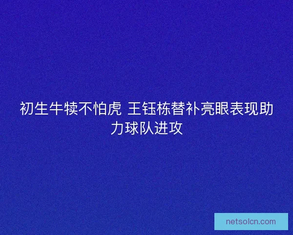 初生牛犊不怕虎 王钰栋替补亮眼表现助力球队进攻